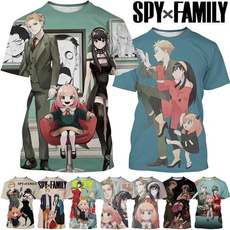 short sleeves, Spy, versatile3dtshirt, Family