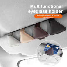 carsunglassesclip, easyinstallationglassesholder, secureglassesholderforcar, leather