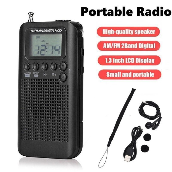 Hrd 104 digital radio practical 40mm driver speaker 1 3 inch lcd