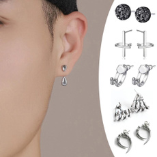 Men Jewelry, Jewelry, Stud Earring, Simple