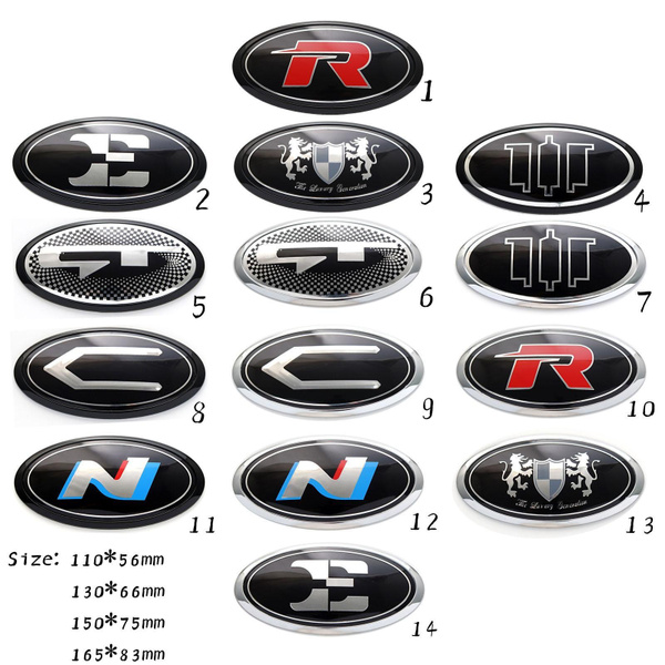 Optima Stickers New Lion/Brenthon/GT/N/E/C/R Emblem Car Front Trunk Hood Rear Lid ...