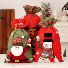 Bags, newlargethreedimensionalclassicburlapbag, Christmas, Gifts