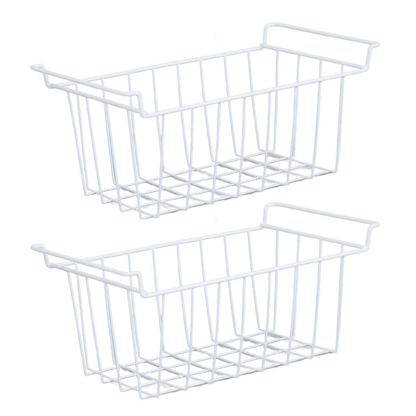 Freezer Baskets Storage Organizer Refrigerator Metal Wire Basket