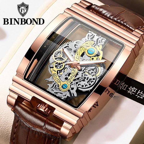 Binbond Tonneau Big Dial Watch for Men Luxury Original Non