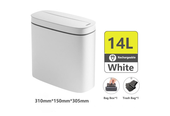 Smart Sensor Garbage Bin Kitchen Bathroom Toilet Trash Can Best Automatic  Induction Waterproof Bin With Lid Rechargeable Smart Sensor Trash Can Waste  Bins 14L