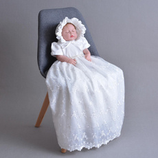 Baby, gowns, Ivory, white