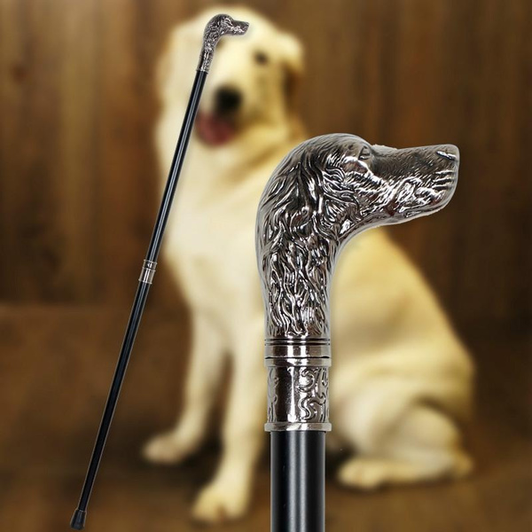 2023 DogHead Luxury Walking Canes For Men Fashion Elegant Walking Canes Party Vintage Hand