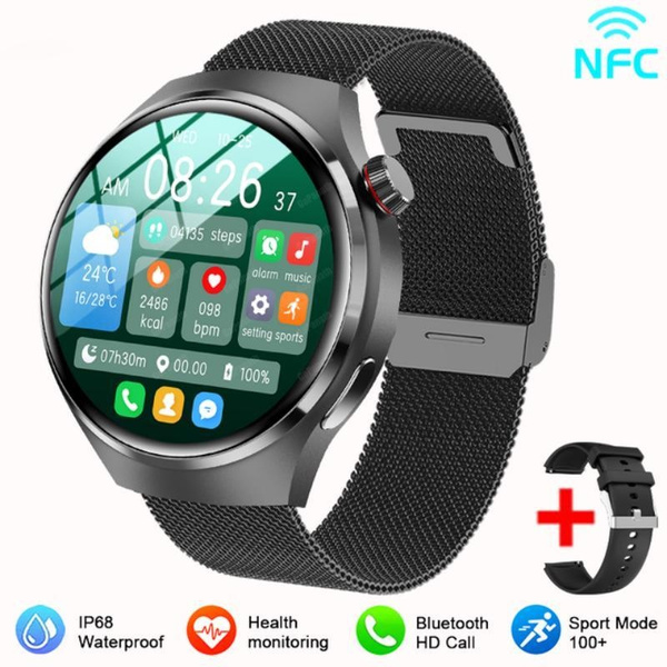 2023 New Smart Watch Men GT4 Pro 360*360 HD Screen Heart Rate Bluetooth  Call IP68 Waterproof NFC SmartWatch For Huawei Xiaomi