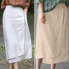 long skirt, Plus Size, Waist, saia