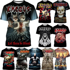 exodusband3dtshirt, Heavy, Fashion, Necks