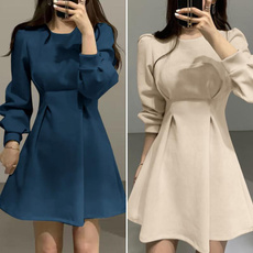 Mini, Plus Size, pleated dress, Sleeve
