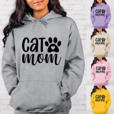 catmomhoodie, Fashion, Long Sleeve, Women Hoodie