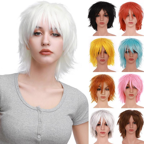 Synthetic Cosplay Wigs Anime Short Hair Wig Synthetic Costume Wigs