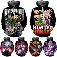 3D hoodies, anime hoodie, hunterxhunter, men hoodie