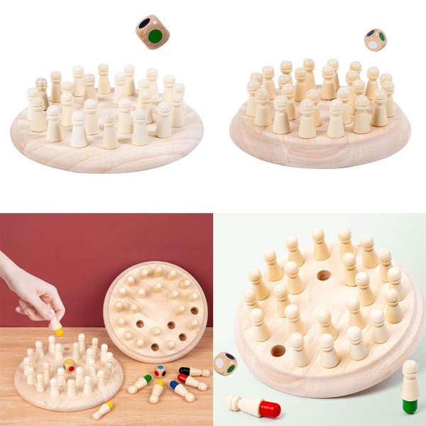 Color Matching Memory Chess Game Board Colour Cognitive Fine Motor