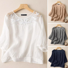 shirtsforwomen, blouse, floralembroideryblouse, Moda