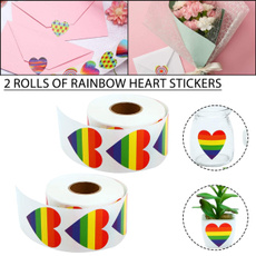 rainbowheartsticker, rainbow, labelssticker, Love