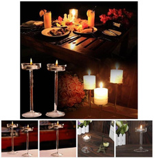 Candleholders, Romantic, europeanhighcandlestickglas, Glass
