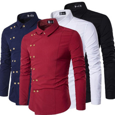 bevelededgebutton, Moda, Cotton Shirt, Shirt