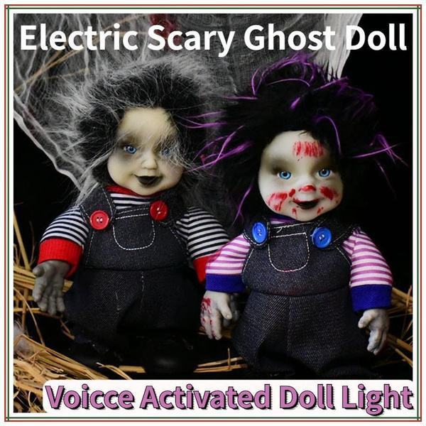 Halloween Decoration electric walk voice Electric Scary Ghost Doll ...