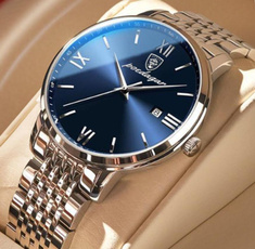Steel, montre, quartz, classic watch