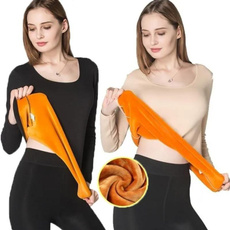 golden, Underwear, Winter, Fleece