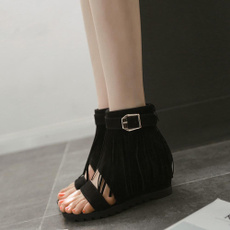 Summer, black, Plus Size, Women Sandals