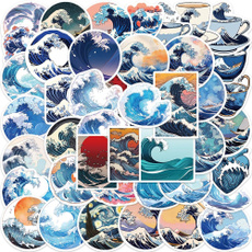 Beautiful, greatwavesticker, Bicycle, Sports & Outdoors
