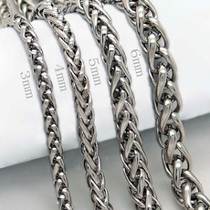 Steel, luxury mens fashion, Chain Necklace, Stainless Steel