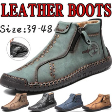 ankle boots, Men, leather, Handmade