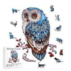 Owl, Gifts, Wooden, Puzzle