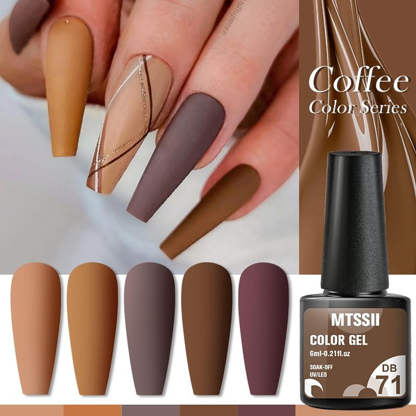 Brown Nail Polish- Light, Dark, how to make, Colors, Designs, Names & Trends