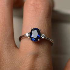 Blues, Sterling, wedding ring, Blue Sapphire