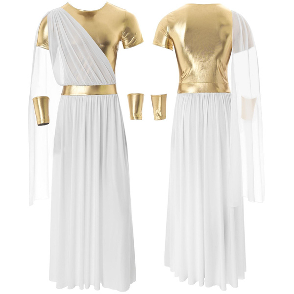 Halloween Men Toga Costume Greek God Costume White Roman Toga Costume ...