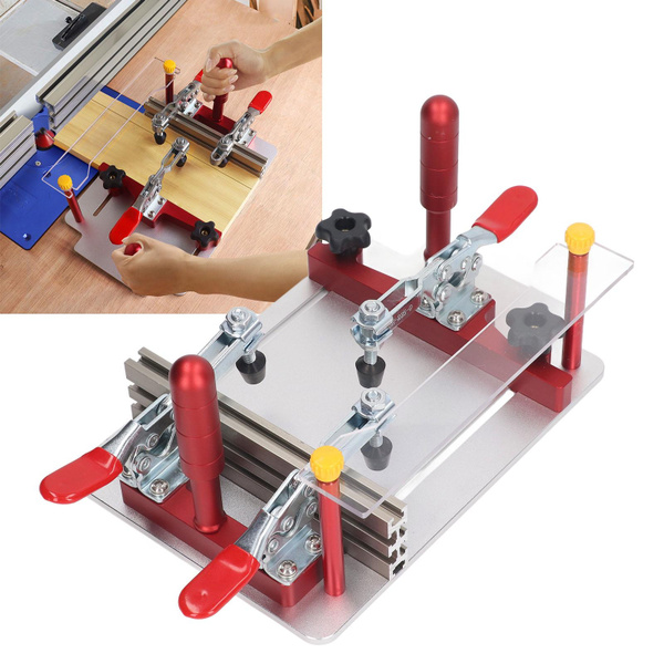 Router Table Coping Sled, Aluminum Alloy Rail Coping Sled Safety Clamp