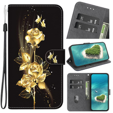 butterfly, golden, iphone, samsung case