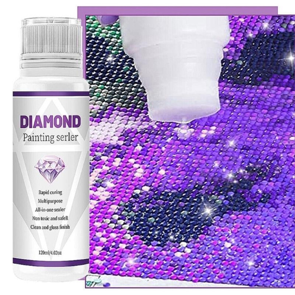 1/2/3PCS 120ML Diamond Painting Sealer Diamond Painting Glue, 5D Diamond  Painting Sealer Glue for Glittering Pictures Firm Hold Diamond, for Diamond  Painting, Puzzle Glue