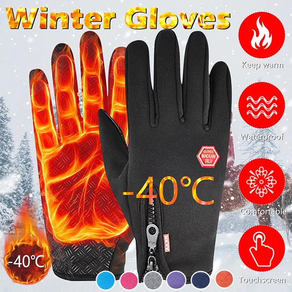Winter Skiing Snowboard Warm Touch Screen Gloves Men Women Non