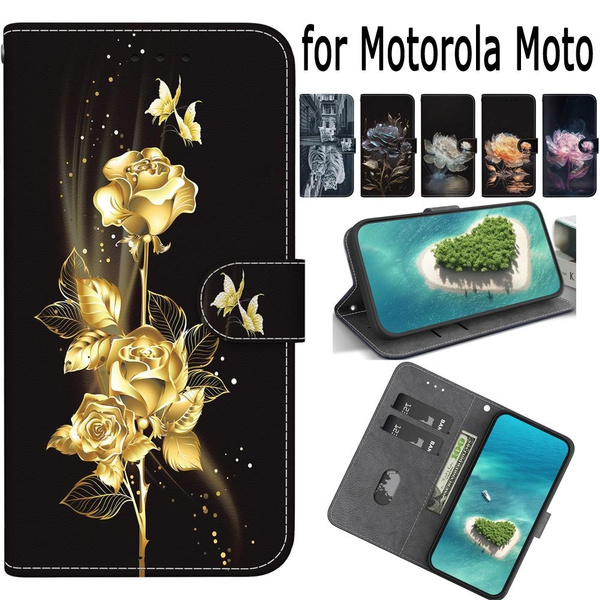 Cover Moto G32 Verde Bosco - Pelle in Rilievo Design Nature con Stand