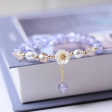 Charm Bracelet, Flowers, Jewelry, for