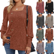 knitted, Women Sweater, Winter, Sleeve
