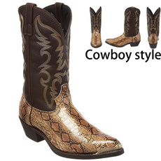 Vintage, Cowboy, leather, shoes for men