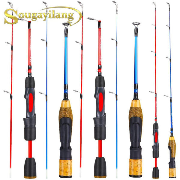 Ice Fishing Pole Rod 2 Sections of Detachable 68-71CM Ice Fishing Rod  Winter Fishing EVA Cork Handle Carp Fishing Rod