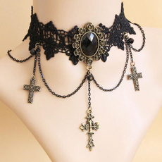 clavicle  chain, Goth, Fashion, Choker