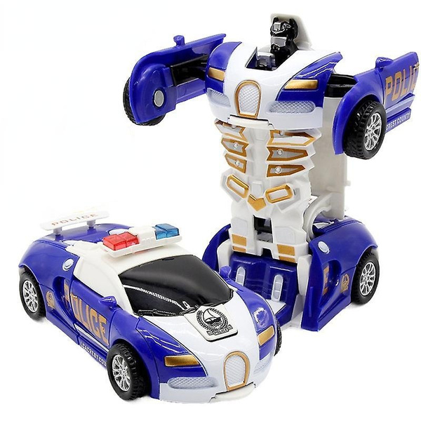 Transforming Car Toy for Kids Ages 3-7,Police Toy Car Robot Toys for ...