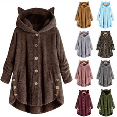 fluffy, Fleece, jackets for women, Hoodies