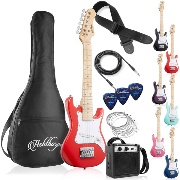 30" Electric Guitar Package with Amplifier, Beginner Starter Kit | Wish
