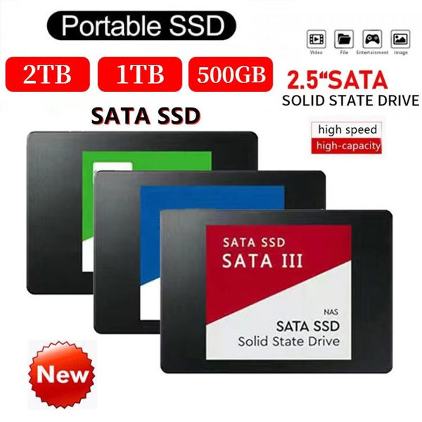 New SSD Sata 2TB Hard Drive Disk Sata3 2.5 Inch 1TB 500GB High Speed ...