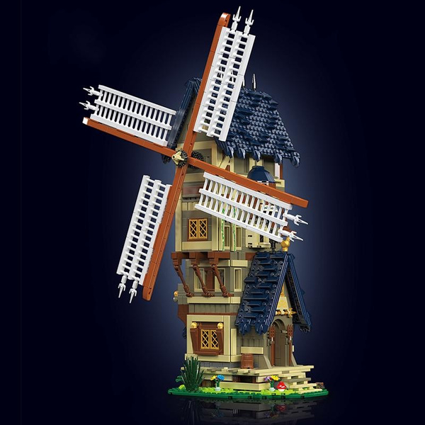 MOC: Motorized Windmill with Power Functions Medieval Building 1675 Pieces