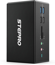 Docking Station, black, Monitors, usb